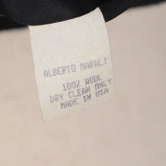 VINTAGE ALBERTO MAKALI 100% Wool Black Vest Waistcoat Top Decorative Buttons - Picture 8 of 8